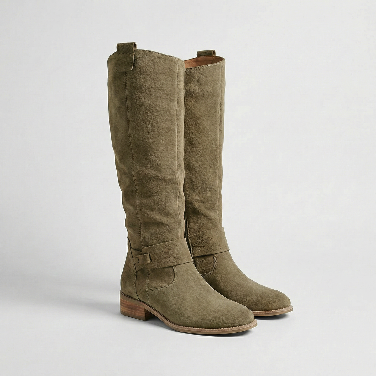Kacob | Harness Strap Knee-High Boots