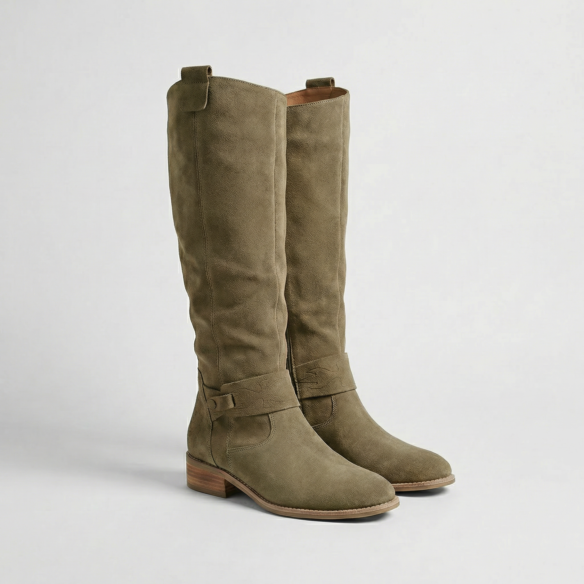 Kacob | Harness Strap Knee-High Boots