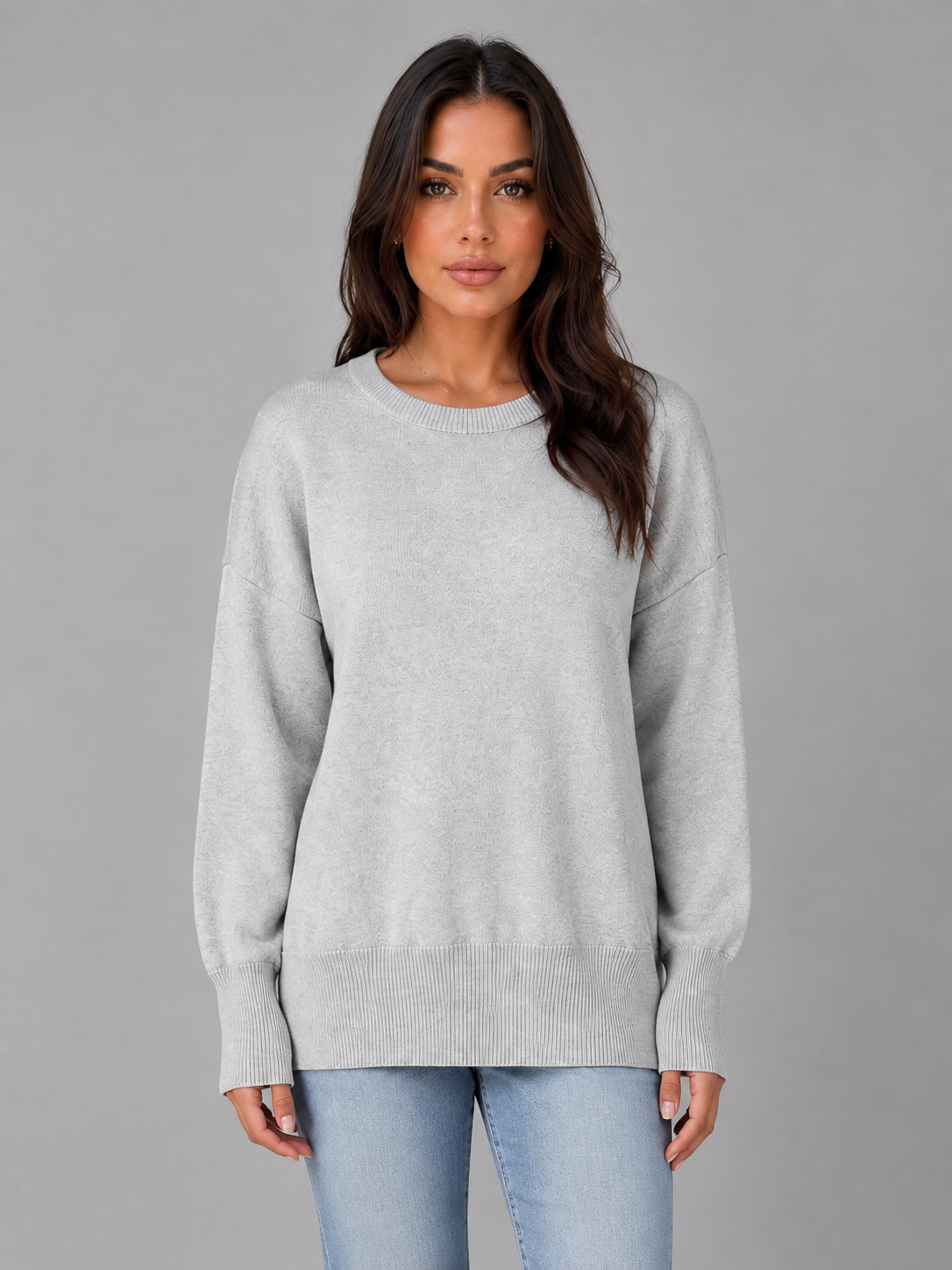 Kacob | Oversized Crew Neck Jumper