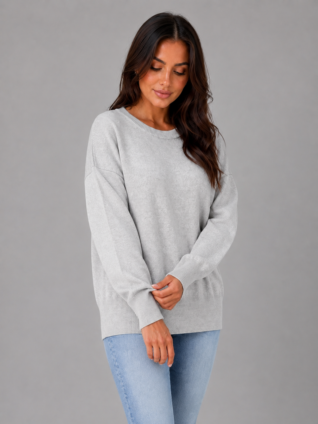 Kacob | Oversized Crew Neck Jumper