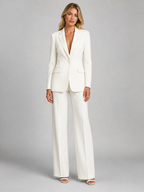 Kacob | Tailored Blazer & Wide-Leg Trousers Set