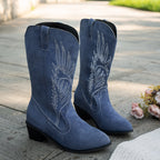 kacob womens feather stitch western boots