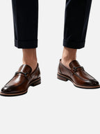 Kacob | Horsebit Leather Loafers
