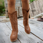 kacob womens classic embroidered western boots