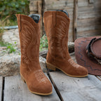 kacob womens classic embroidered western boots