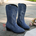 kacob womens feather stitch western boots