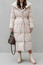 Kacob | Belted Longline Padded Puffer Coat