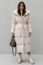 Kacob | Belted Longline Padded Puffer Coat