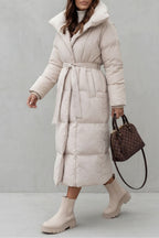 Kacob | Belted Longline Padded Puffer Coat