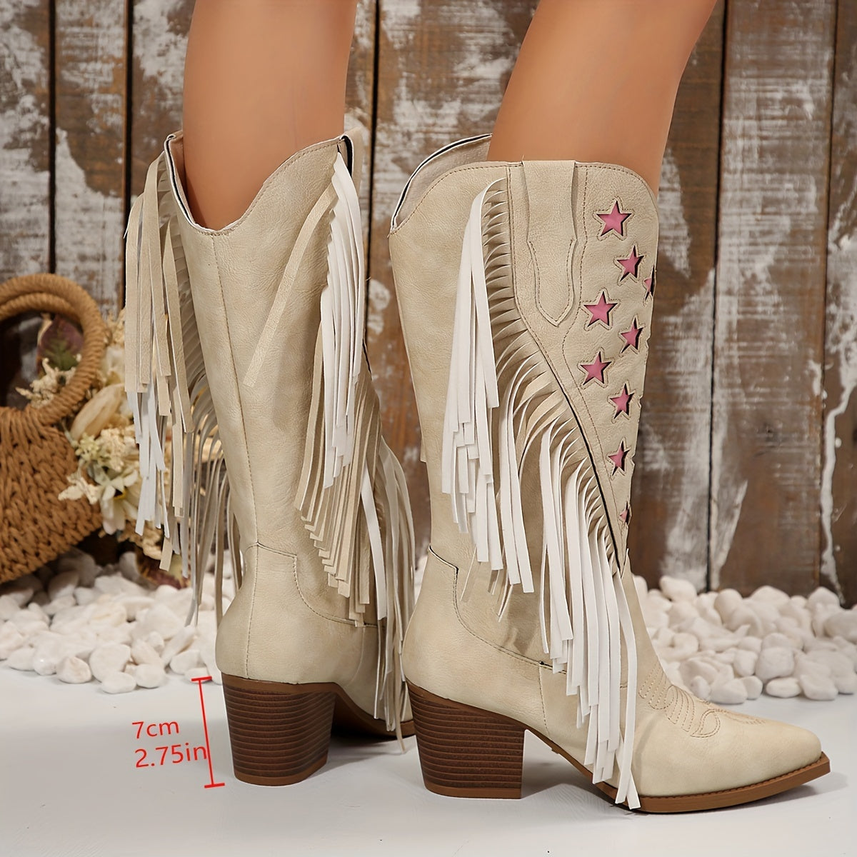 kacob womens fringe wide calf cowboy boots