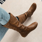 kacob womens everyday ruched calf boots