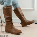 kacob womens everyday ruched calf boots