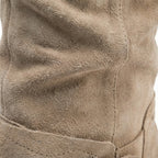 kacob womens strap detail slouch knee high boots
