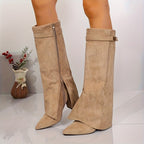 Kacob | Knee-High Block Heel Boots