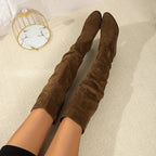 kacob womens slouch over the knee boots
