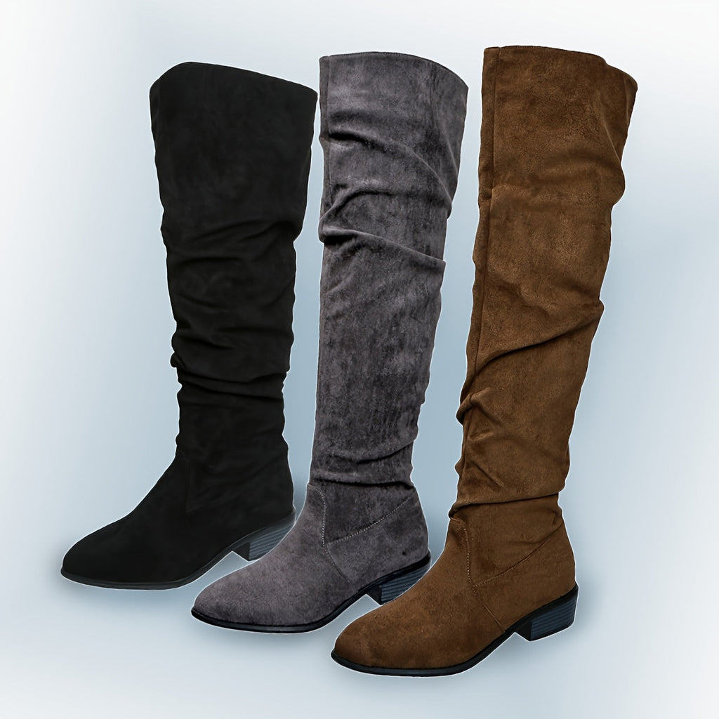 kacob womens slouch over the knee boots