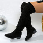 kacob womens slouch over the knee boots