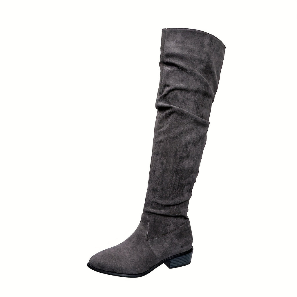 kacob womens slouch over the knee boots