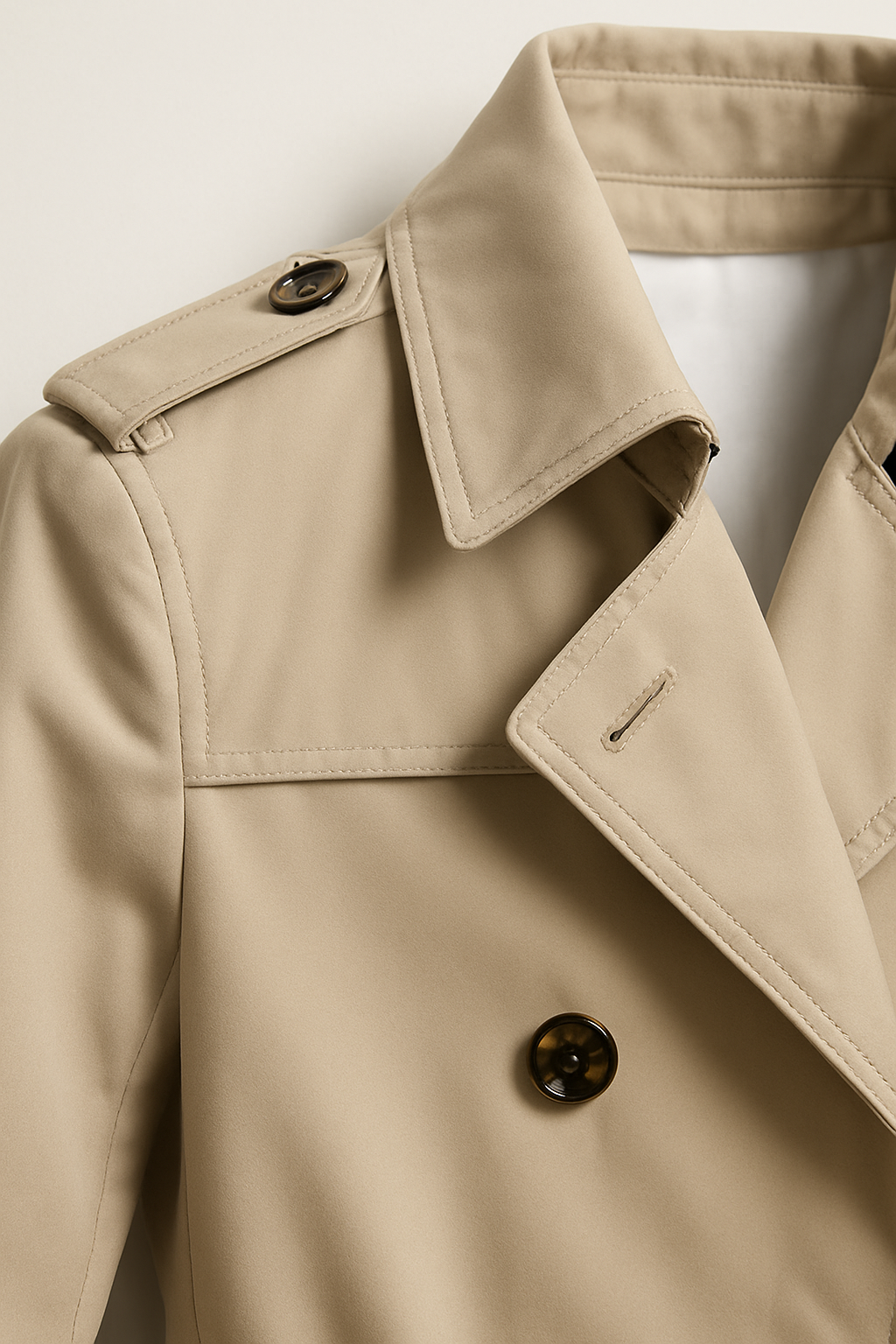 Kacob | Men's Double-Breasted Trench Coat