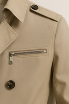 Kacob | Men's Double-Breasted Trench Coat