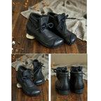 kacob womens lace up casual ankle boots
