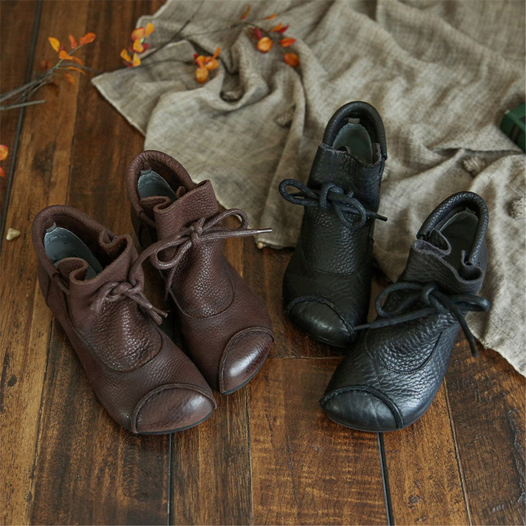 kacob womens lace up casual ankle boots