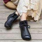 kacob womens lace up casual ankle boots