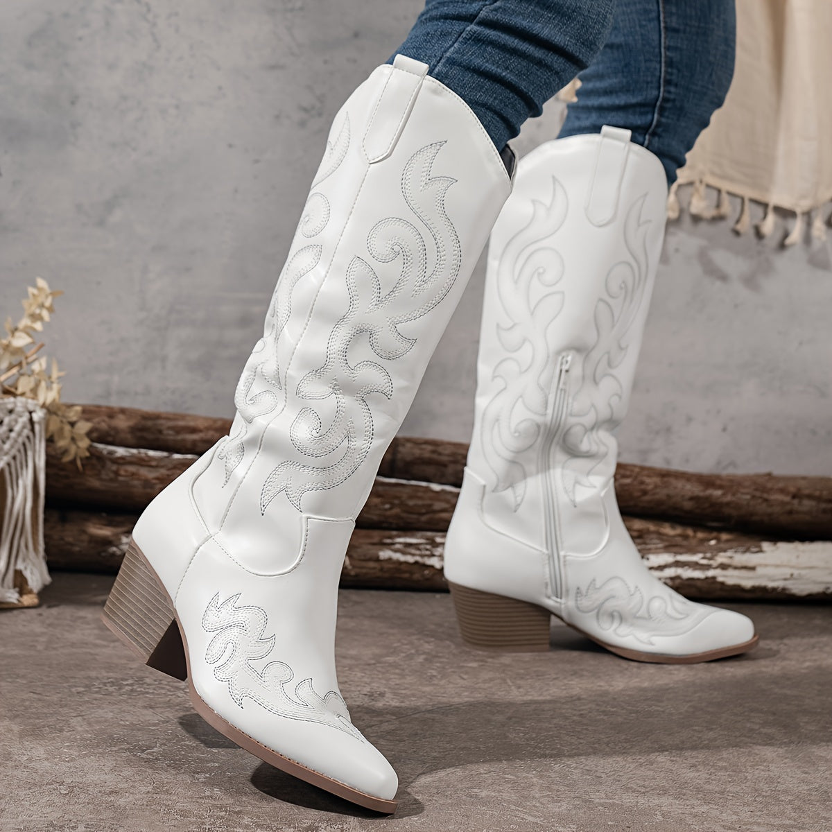 kacob womens embroidered western cowboy boots