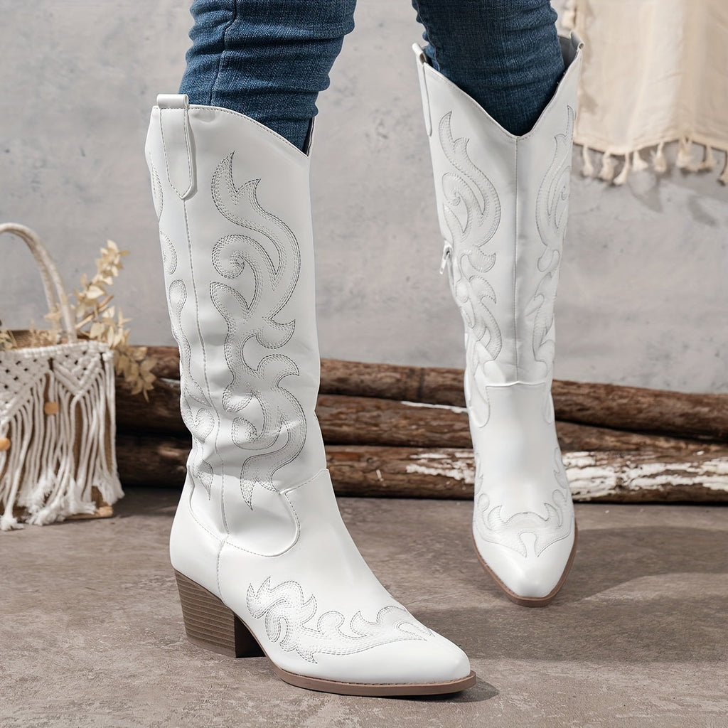 kacob womens embroidered western cowboy boots