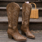 kacob womens embroidered western cowboy boots