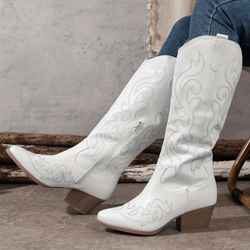 kacob womens embroidered western cowboy boots