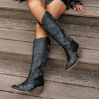kacob womens embroidered western cowboy boots