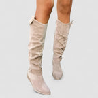 Kacob | Slouchy Suede Knee-High Boots