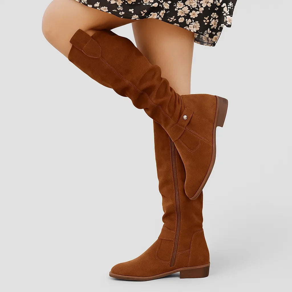 Kacob | Slouchy Suede Knee-High Boots