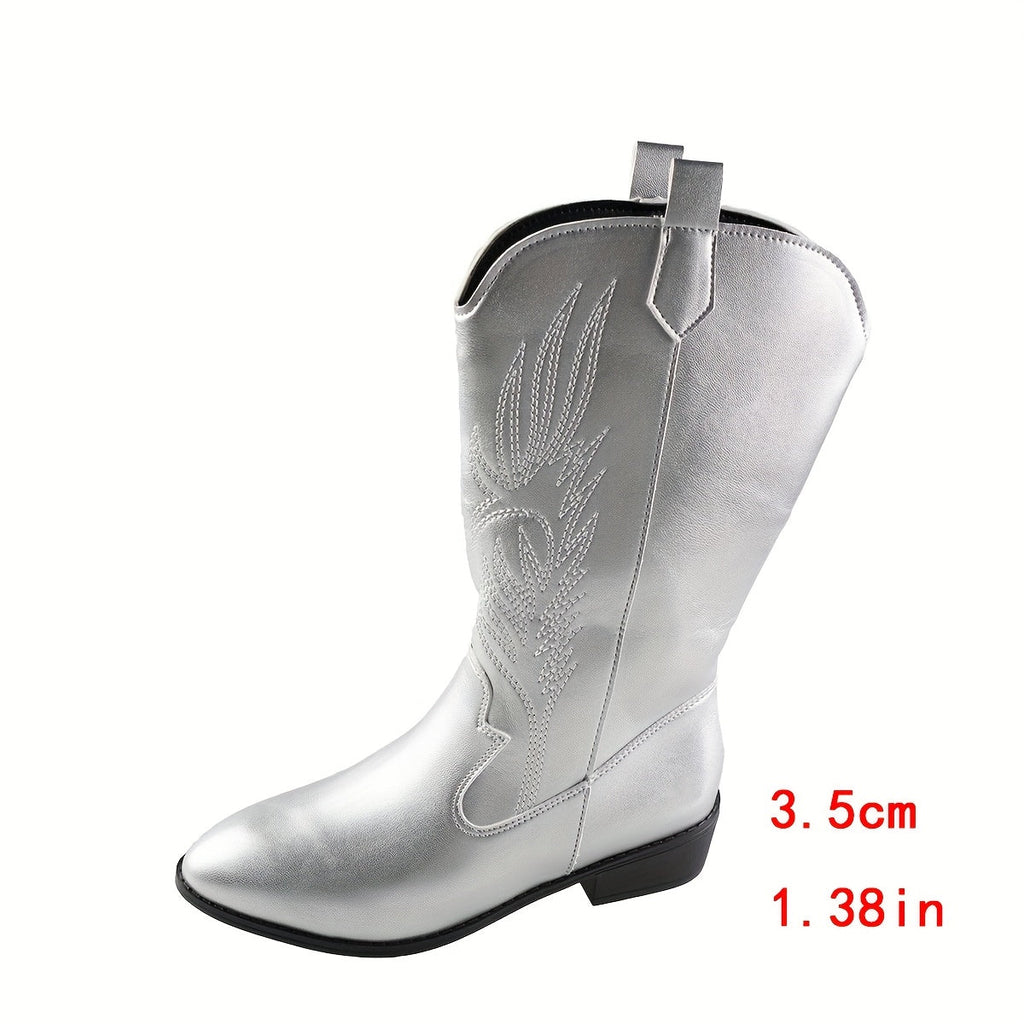 kacob womens shimmer finish western boots