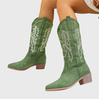 kacob womens scroll stitch cowboy boots