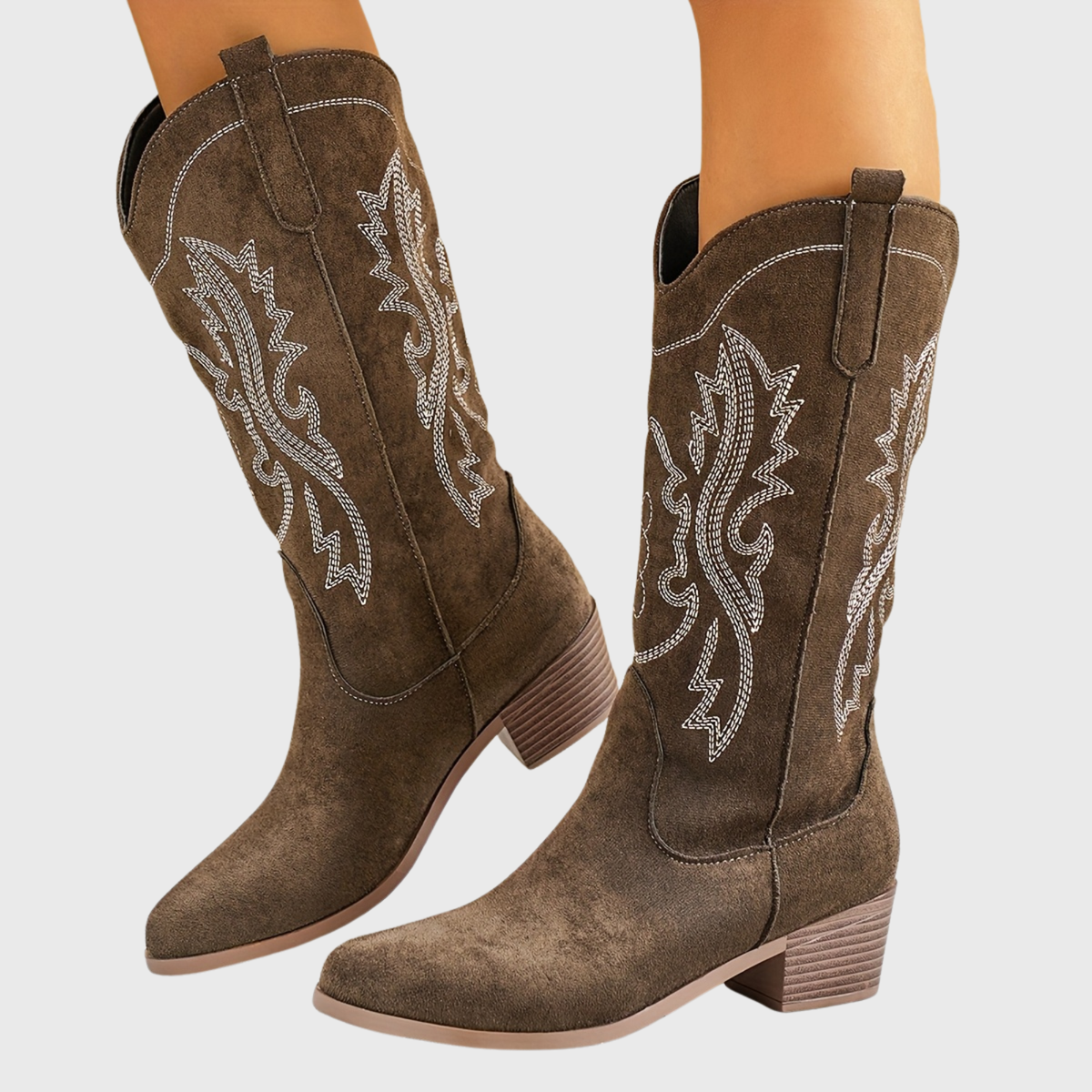 kacob womens scroll stitch cowboy boots