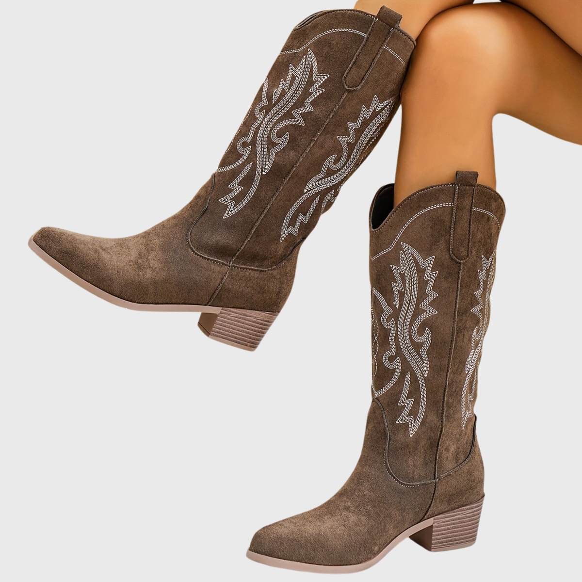 kacob womens scroll stitch cowboy boots