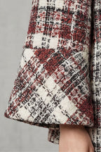 Kacob | Check Wool Cape Coat