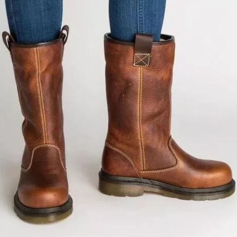 kacob womens lace up collar winter boots
