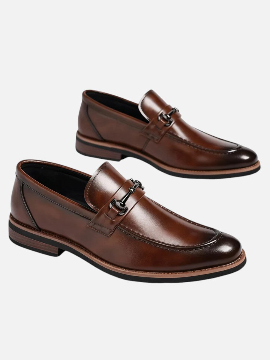 Kacob | Horsebit Leather Loafers