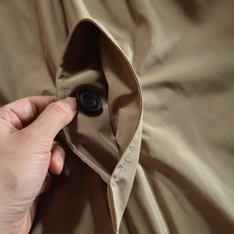 Kacob | Men's Long Trench Coat Single Breasted