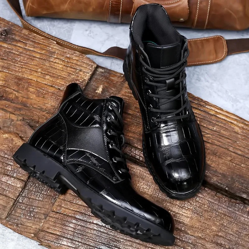 Dante – Handmade Men Crocodile Leather Boots