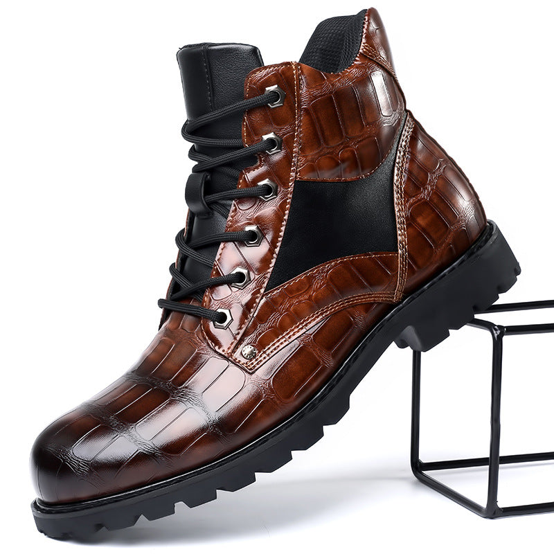 Dante – Handmade Men Crocodile Leather Boots