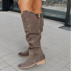 kacob womens elegant everyday calf boots