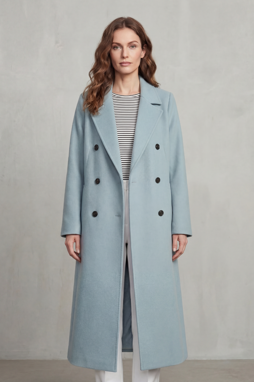 Kacob | Double-Breasted Wool-Blend Coat