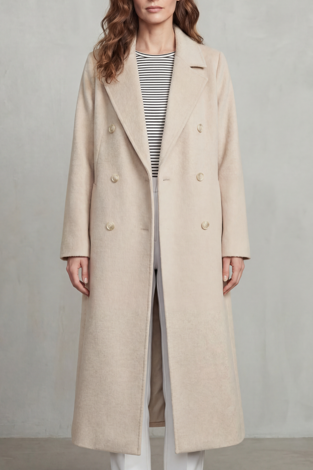 Kacob | Double-Breasted Wool-Blend Coat