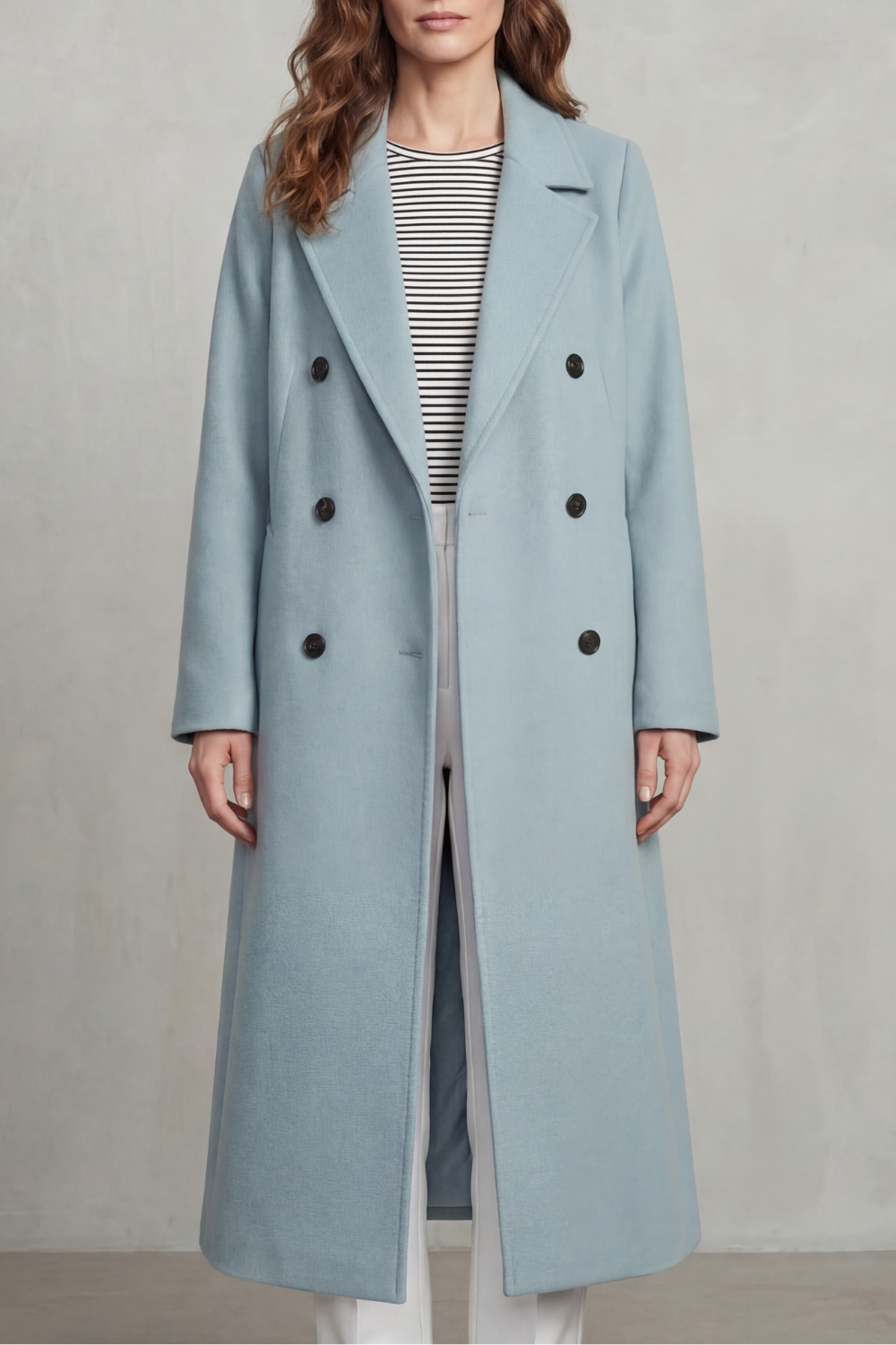 Kacob | Double-Breasted Wool-Blend Coat