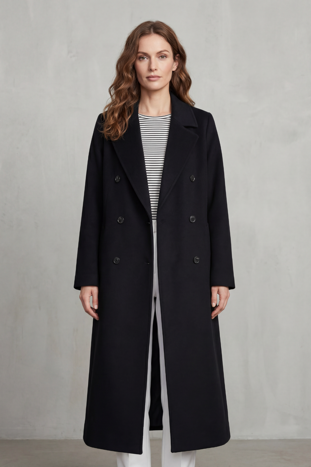 Kacob | Double-Breasted Wool-Blend Coat
