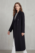 Kacob | Double-Breasted Wool-Blend Coat